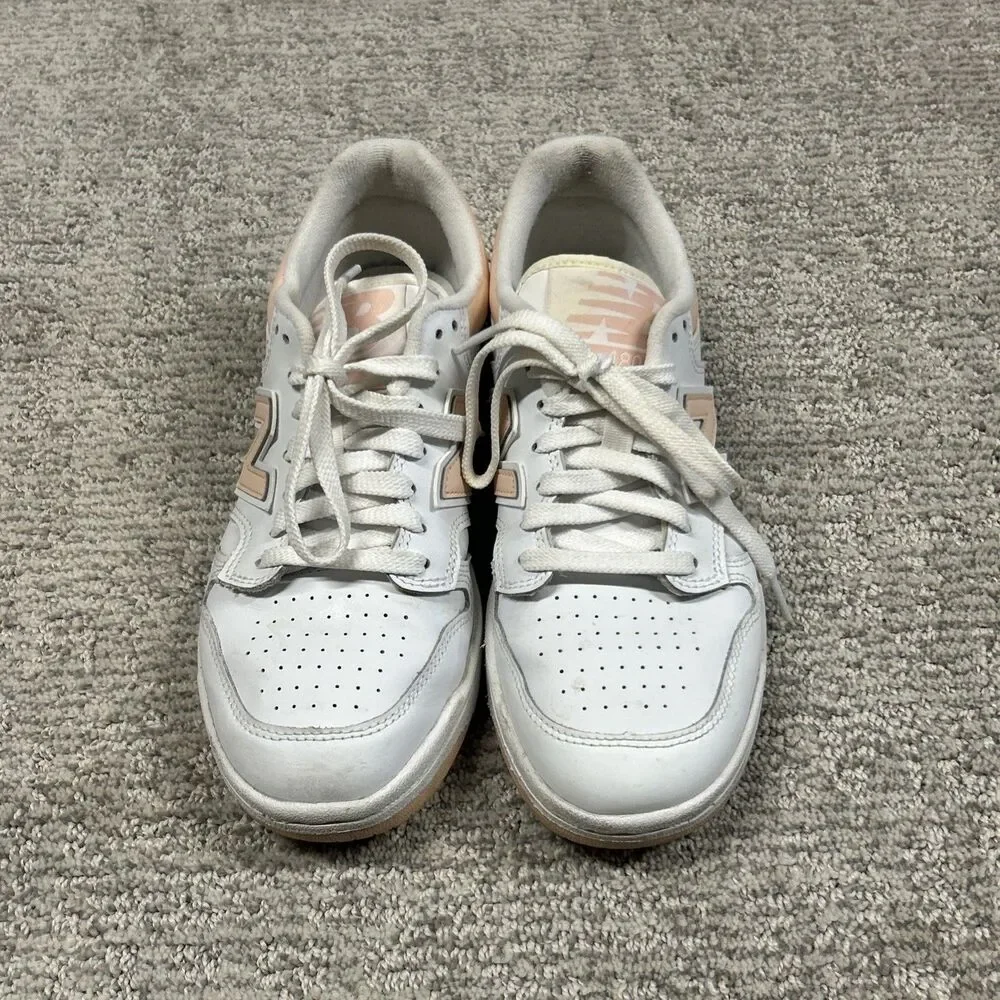 New Balance 480 Shoes Mens 7 Sneakers White Peach Low Casual Athletic Womens 9